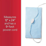 Heating Pad King Size 12 X 24-Inch, Color Blue