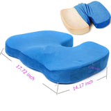 Medium Firm Memory Foam Coccyx Seat Cushion Support Pillow Sciatica Pain Relief Car Office Chair