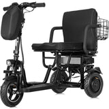 Mototec Folding Mobility Electric Trike 48V 700W Dual Power Motor Lithium Blackβ