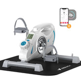 under Desk Bike Pedal Exerciser Indoor Silent Elliptical Machine for Legs and Arms Mini Foot Pedal Exercise Bike with Free App,Non-Slip Mat,2 Resistance Bands