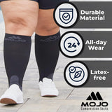 Mojo Medical Compression Socks for Women and Men 20-30Mmhg, Knee High for Pain & Veins Circulation, A601R