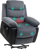 Power Lift Recliner Chair for Elderly with Massage and Heat, Electric Lift Chair, Patchwork Design Massage Chair Recliner With