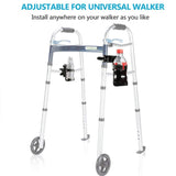 Rollator Cup Holder, Adjustable Universal Size Heavy Duty 360 Degree for Drive Medline Wheelchair Walker Bike