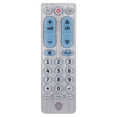 2-Device Big Button Universal TV Remote Control in Silver, 69882