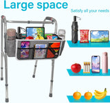 Upgrade Walker Basket Walker Bag for Folding Walker with 2 Cup Holder,Bag for Wa