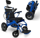 Folding Ultra Lightweight Electric Power Wheelchair, Air Travel Allowed, Heavy Duty, Mobility Motorized, Portable Power Wheelchair (20" Seat Width) (Blue)