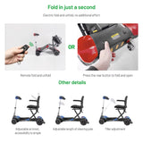 2025 Best Selling Airline Approve Heavy Duty 120Kg Loading Cheap Price Handicapped Scooter Electric Mobility Scooters for Sale