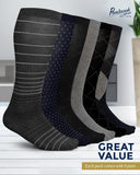 Light Compression Socks for Men - 6 Pairs | 8-15 Mmhg Graduated Compression Socks for Men 9-12 | Support Socks