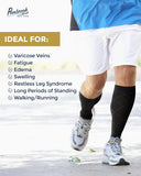 Light Compression Socks for Men - 6 Pairs | 8-15 Mmhg Graduated Compression Socks for Men 9-12 | Support Socks