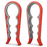 2Pcs Easy Grip Jar Openers, Non-Slip Bottle Openers for Seniors with Arthritis & Weak Hands