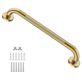 Gold Shower Grab Bar 24 Inch, Stainless Steel Anti-Slip Bathroom Grab Bar W/K...