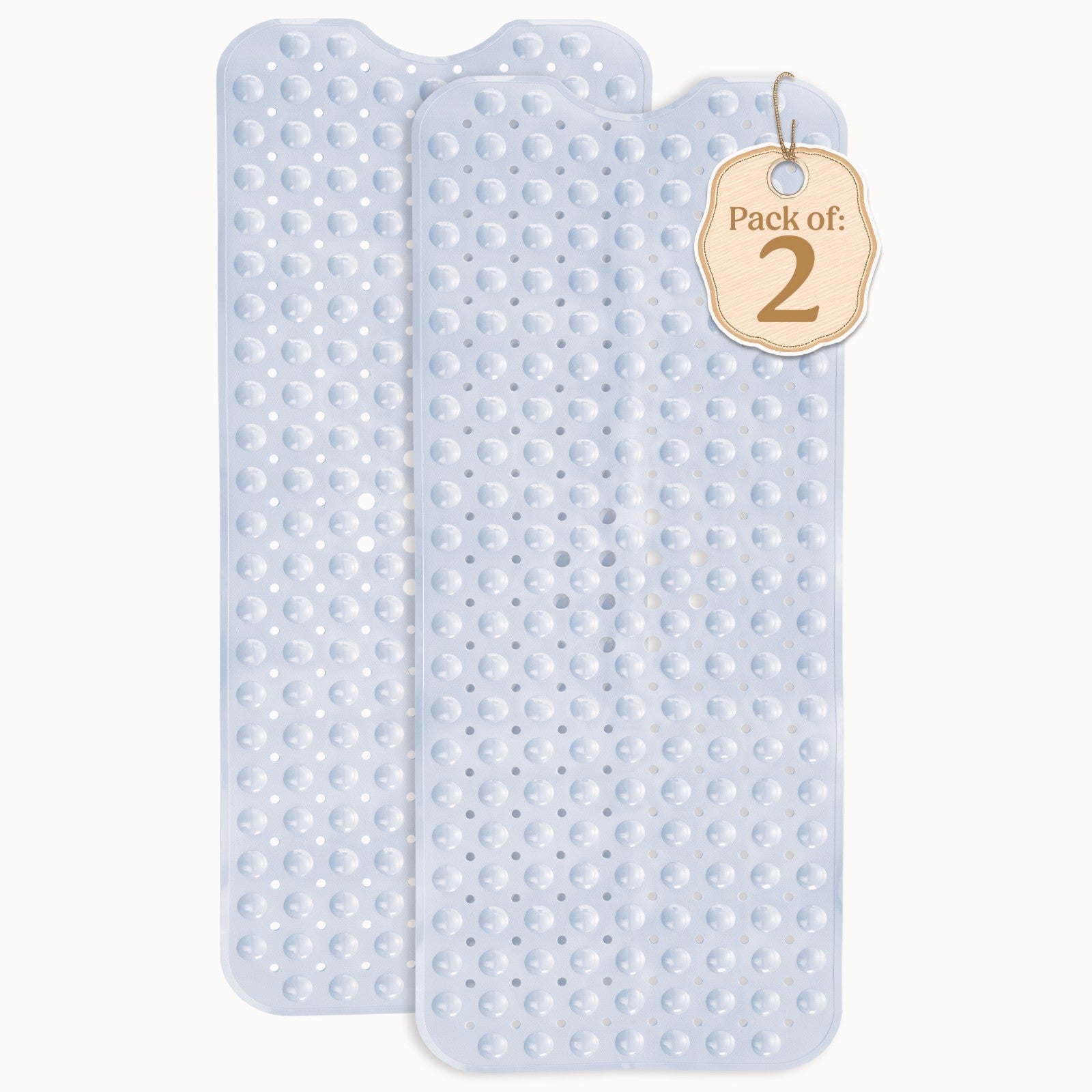 Non-Slip Bath Tub Mat (40 X 16)Inch Extra Long Antibacterial Bathroom Shower Mat