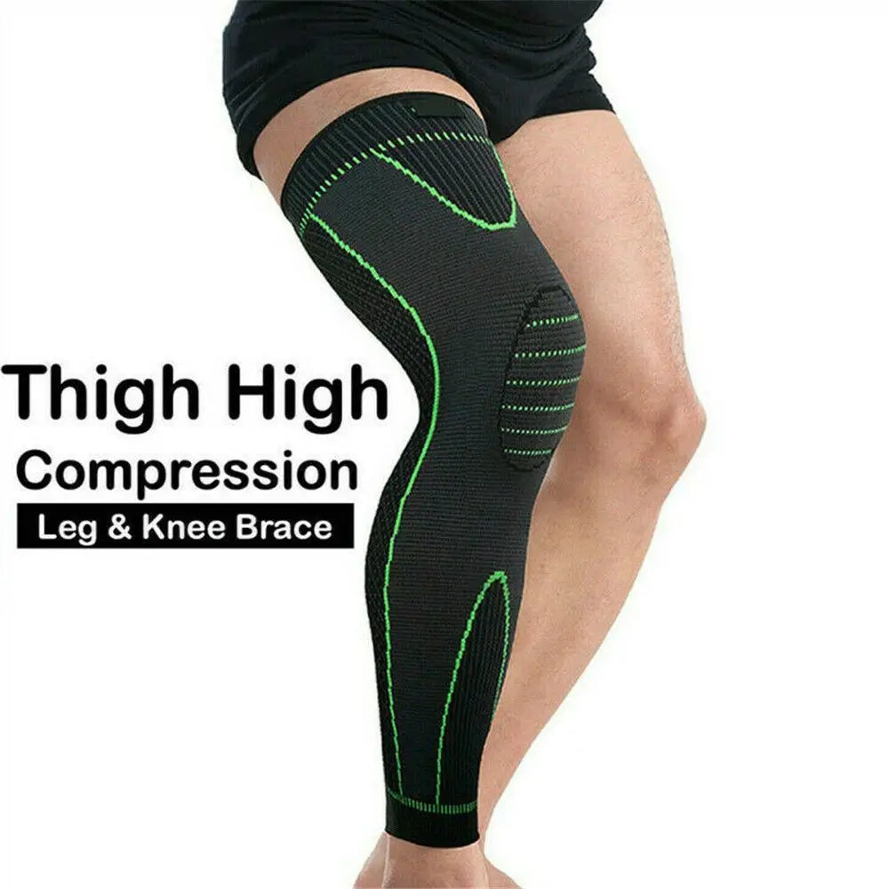 1Pc Knee Support Brace Compression Long Full Legs Sleeve Arthritis Running Gym Sport Knee Pads