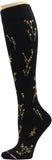 5 Pairs Therapeutic Graduated 8-15Mmhg Compression Women'S Knee-Hi Socks