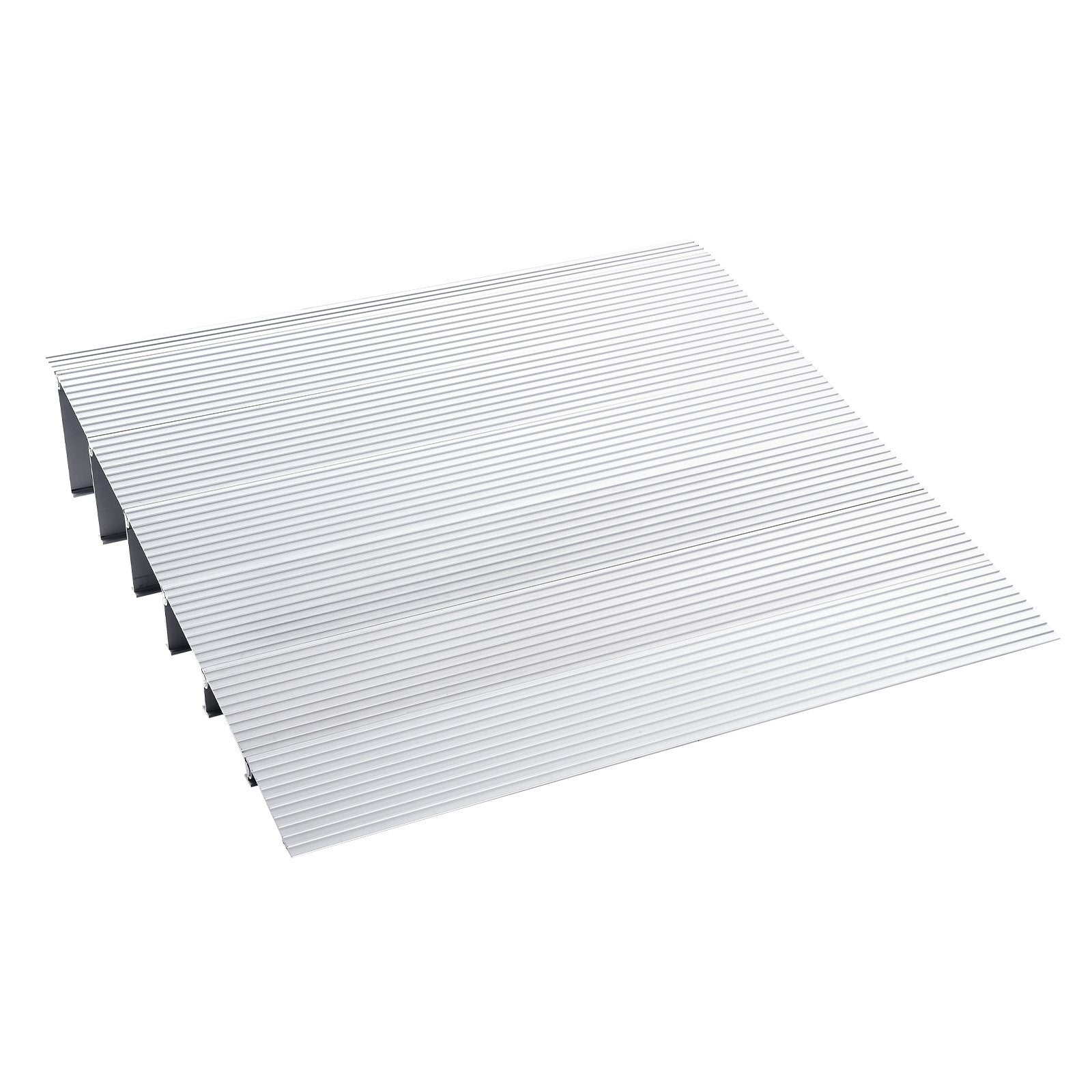 VEVOR Door Threshold Ramp, 6 Rise, 800 Lbs Load Capacity, Door Ramp for Wheelchairs, Aluminum Threshold Ramp for Doorways, Adjustable Modular Threshold Ramp for Wheelchairs, Scooters, Power Chairs