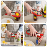 2Pcs Easy Grip Jar Openers, Non-Slip Bottle Openers for Seniors with Arthritis & Weak Hands