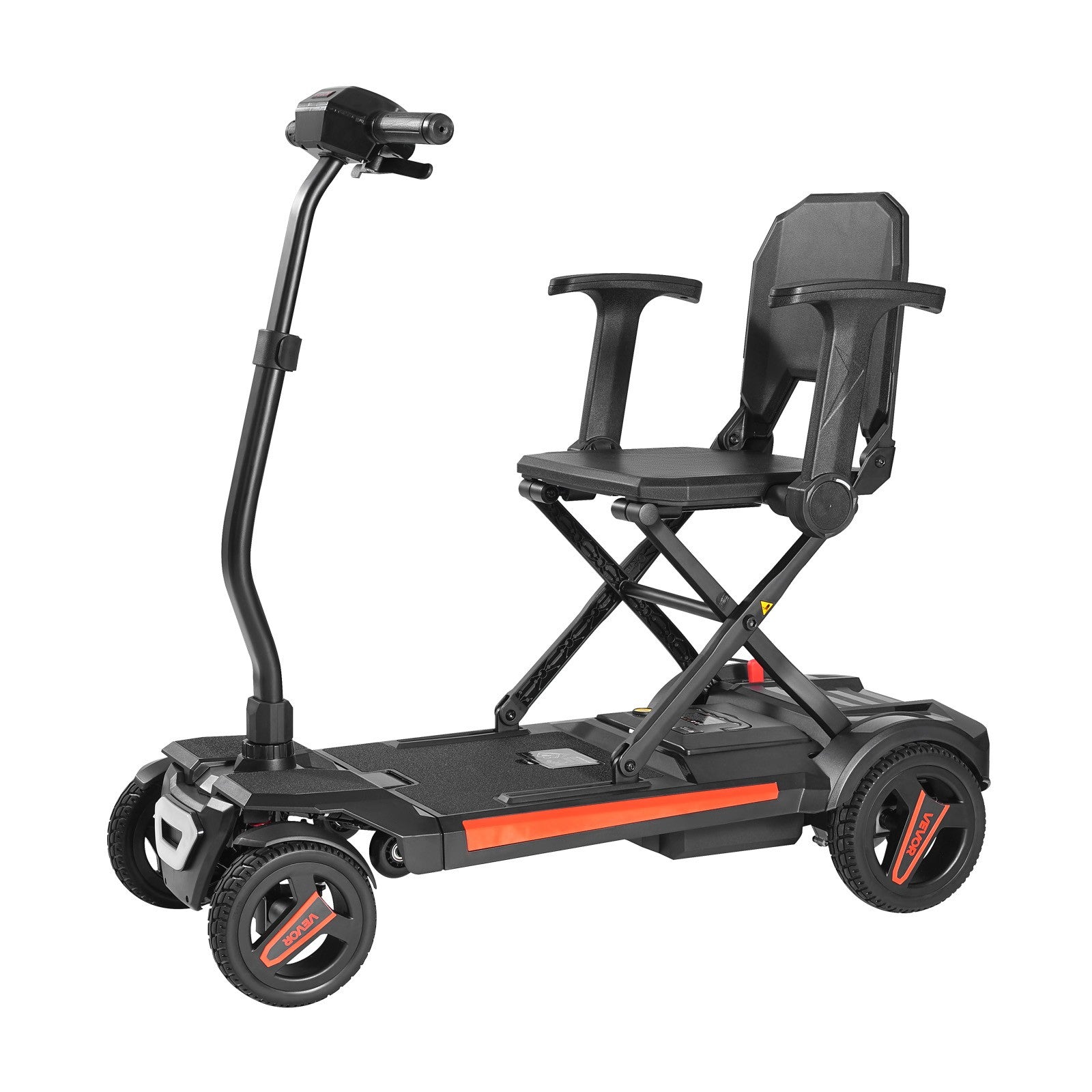VEVOR 4-Wheel Electric Mobility Scooter Auto Folding Scooter with Remote Control