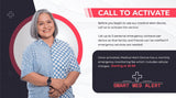 Medical Alert 4G Cellular Rectangular Smart Watch