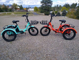 ABORON 3.0 Fat Tire Electric Trike for Senior Foldable E-Bike, 500W Motorized Tricycle Adult 20" Folding 3 Wheel Electric Commute Bike Trike W/48V Battery and Storage Baskets, UL2849