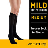 Energizing Trouser Socks for Women, Mild Compression, Medium, Black