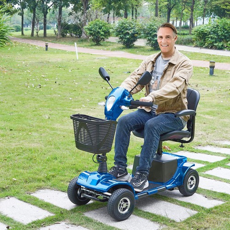 Heavy-Duty 4 Wheel Mobility Scooter for Seniors 12 Mile Long Range 265LBS