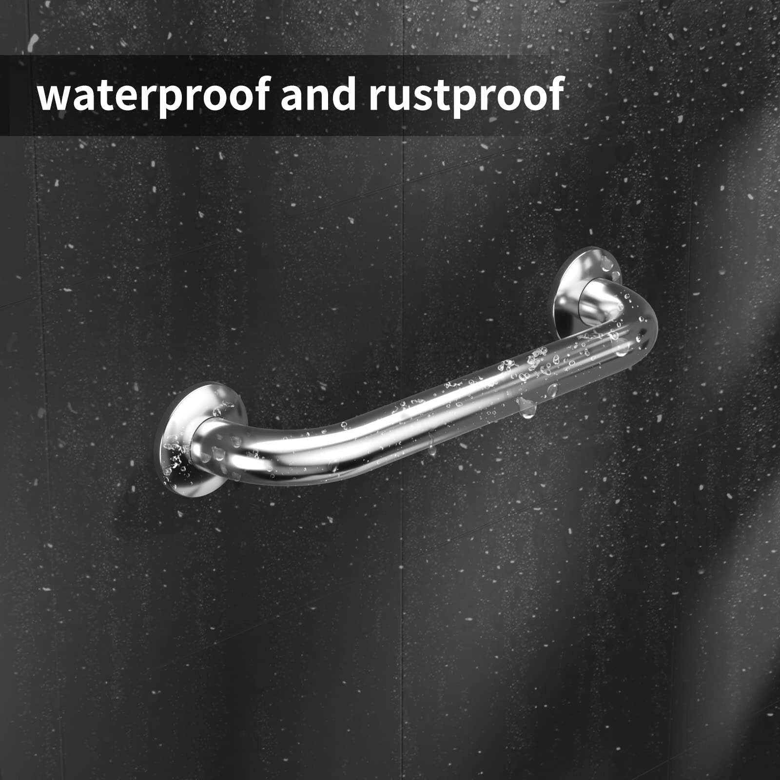 Shower Grab Bar 2 Pack,Stainless Steel Bathroom Grab Bar Shower Bath Handle G...