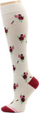 5 Pairs Therapeutic Graduated 8-15Mmhg Compression Women'S Knee-Hi Socks