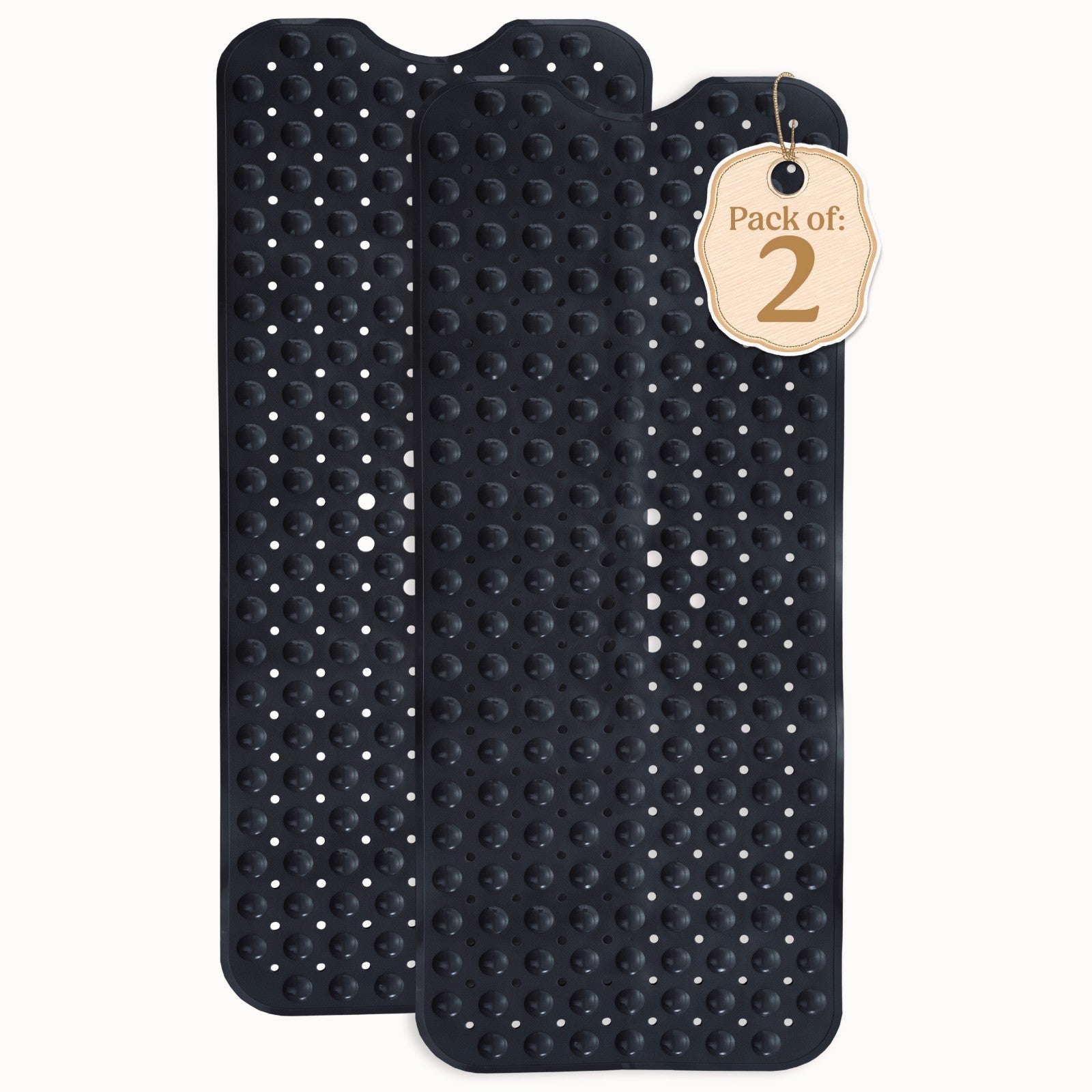 Non-Slip Bath Tub Mat (40 X 16)Inch Extra Long Antibacterial Bathroom Shower Mat