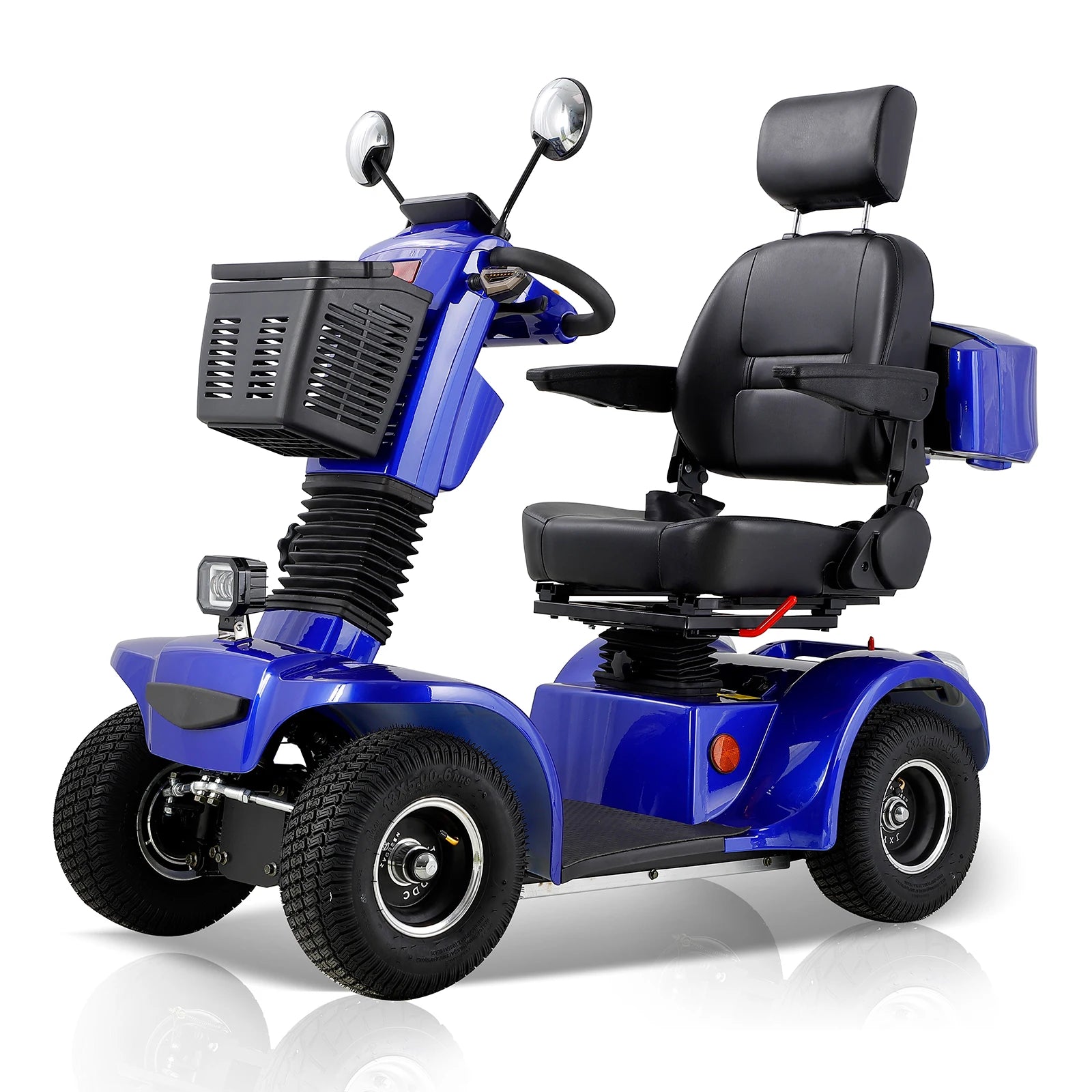 BSH Heavy Duty Mobility Scooter for Seniors with Electromagnetic Brake,800W Motor 330LBS Capacity Electric All Terrain Powered M