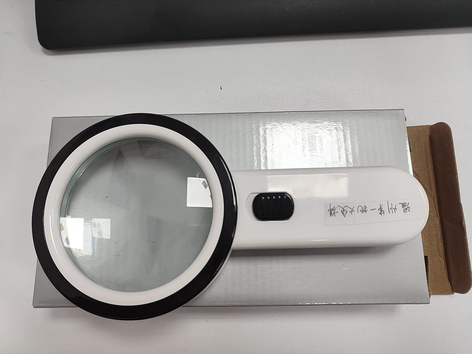 Magnifying Glass with 12 LED Lights, 30X Double Glass Lens Handheld Illuminated