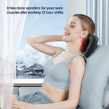 Back Massager Neck Massager with Heat, Massage Pillow