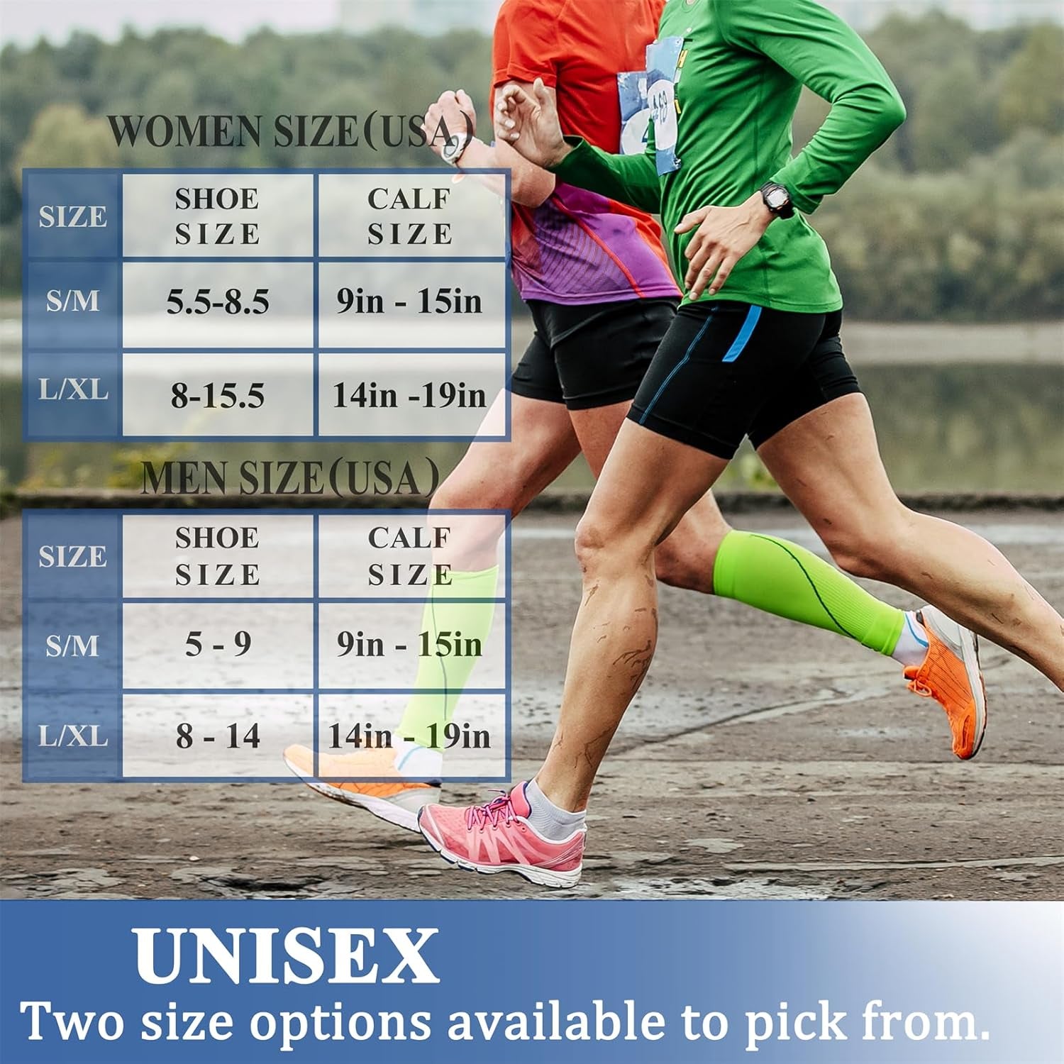 6 Pairs-Compression Socks for Women & Men Circulation Best Support for Nurses, Running, Athletic,Flight Travel
