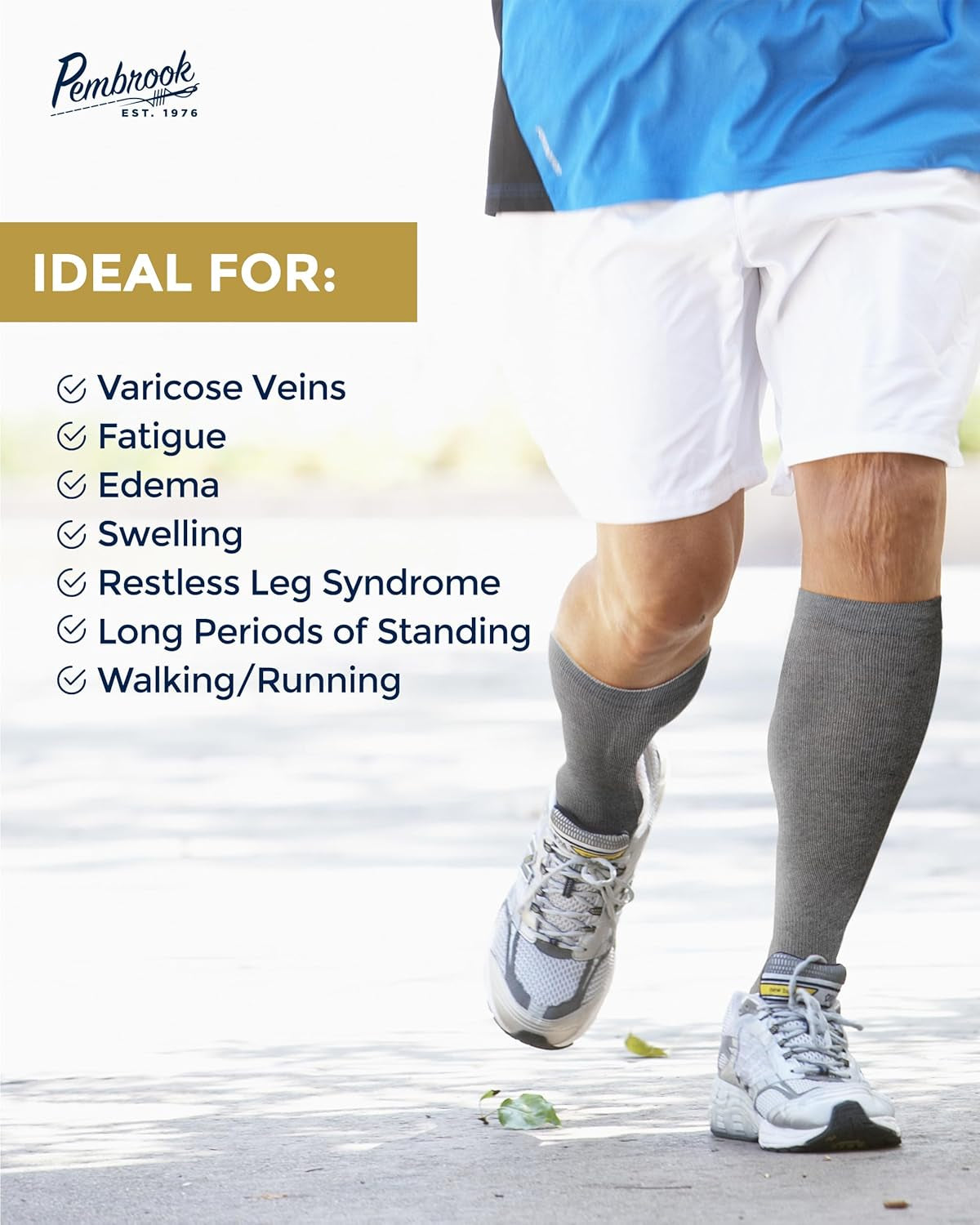 Light Compression Socks for Men - 6 Pairs | 8-15 Mmhg Graduated Compression Socks for Men 9-12 | Support Socks