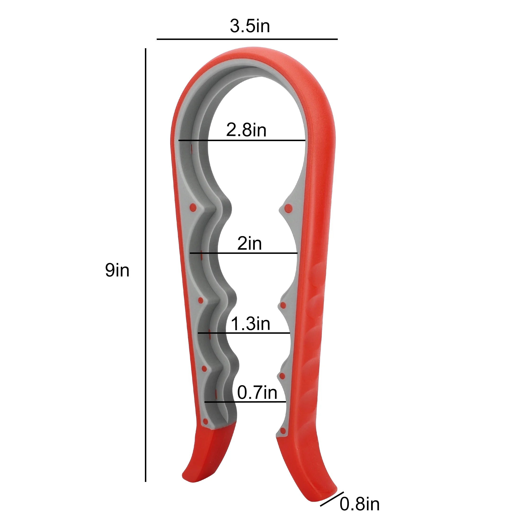 2Pcs Easy Grip Jar Openers, Non-Slip Bottle Openers for Seniors with Arthritis & Weak Hands