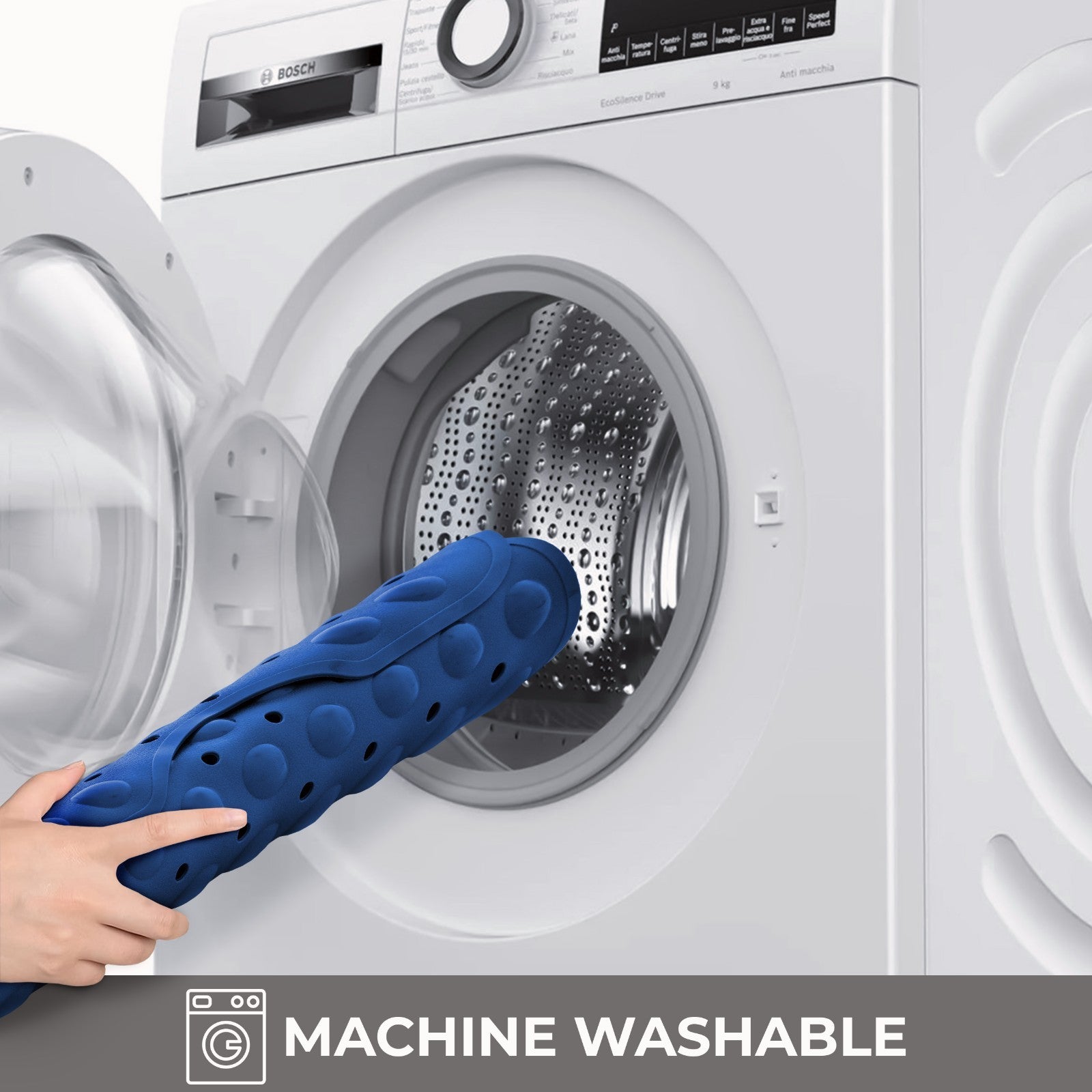 Non-Slip Bath Tub Mat (40 X 16)Inch Extra Long Antibacterial Bathroom Shower Mat