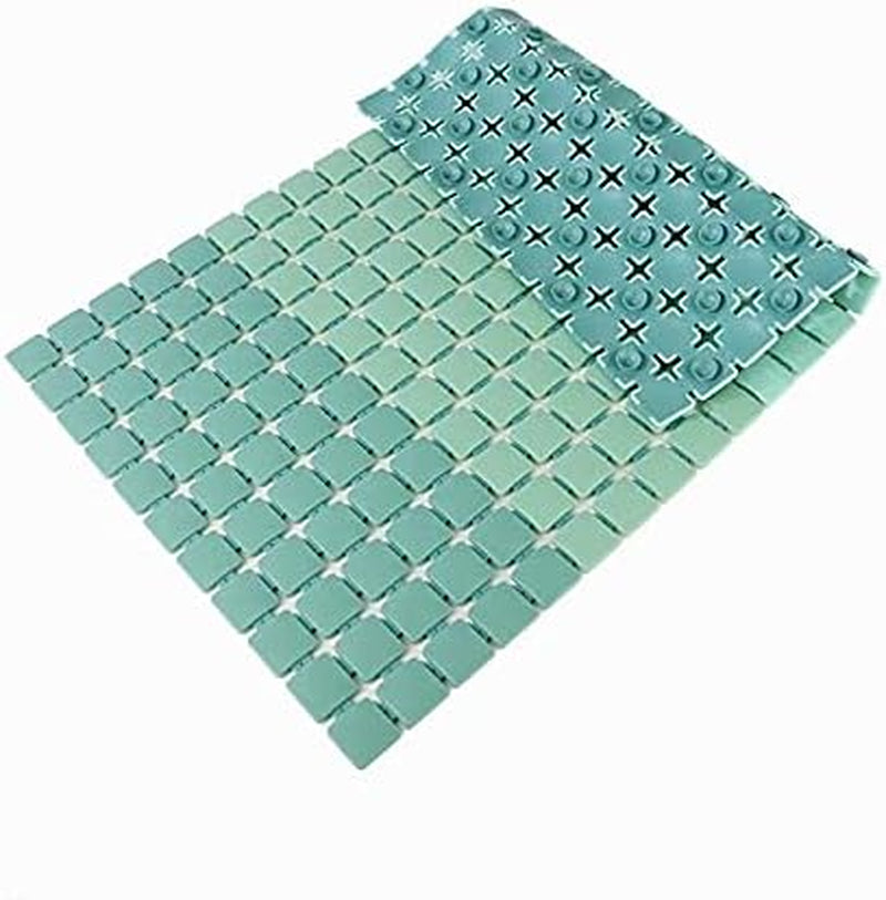Anti-Skid Bath Shower Mats for inside Shower Bathroom Floor Bathtub Matt Washable Safety Shower Stall Mats Non Slip Kid'S Elder Bathroom Carpet Rug (Gradient Green)