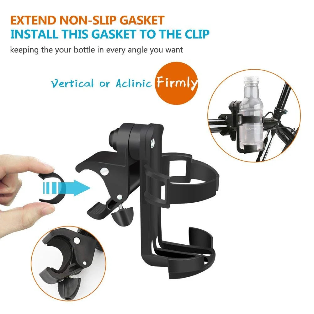 Rollator Cup Holder, Adjustable Universal Size Heavy Duty 360 Degree for Drive Medline Wheelchair Walker Bike