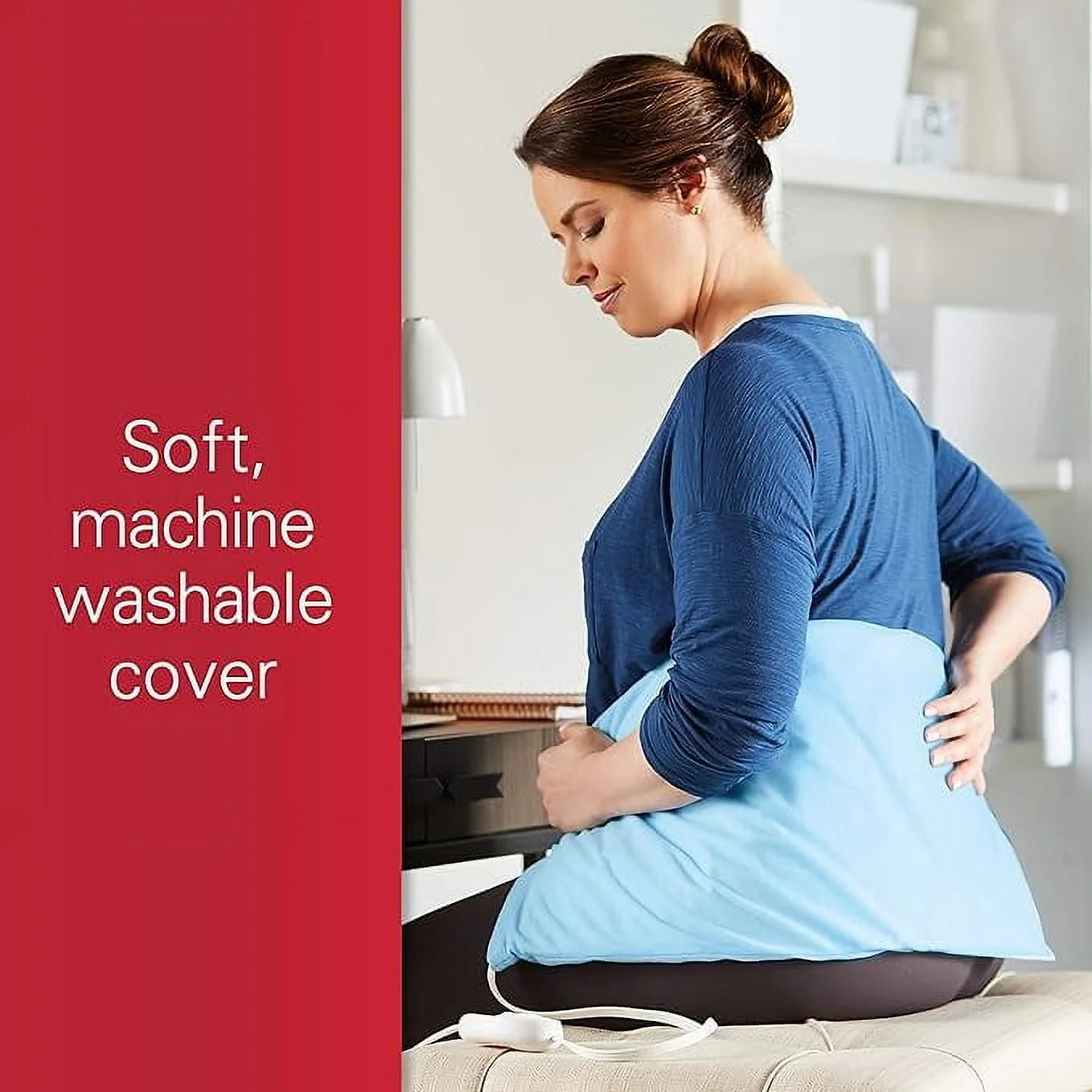 Heating Pad King Size 12 X 24-Inch, Color Blue