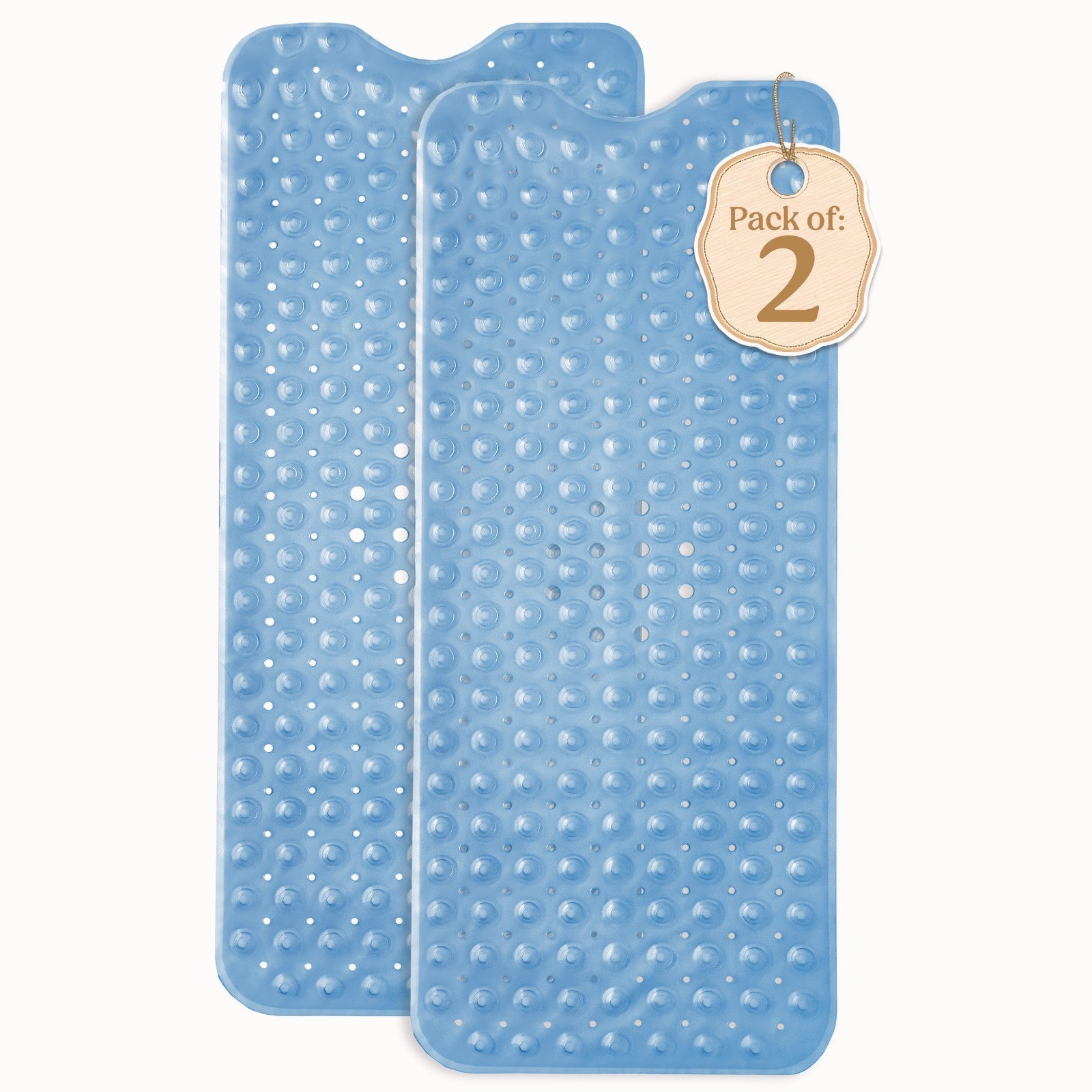 Non-Slip Bath Tub Mat (40 X 16)Inch Extra Long Antibacterial Bathroom Shower Mat