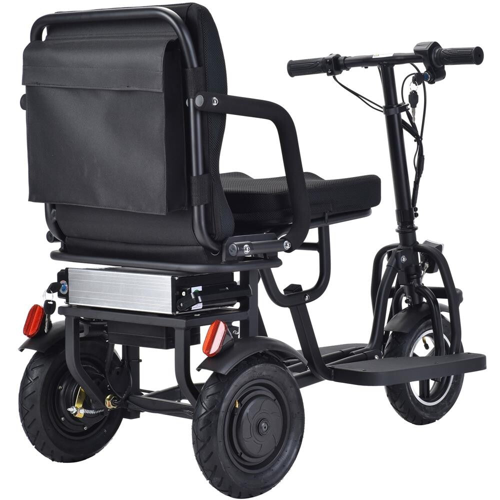 Mototec Folding Mobility Electric Trike 48V 700W Dual Power Motor Lithium Black✅