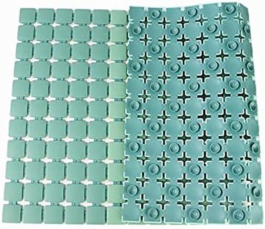 Anti-Skid Bath Shower Mats for inside Shower Bathroom Floor Bathtub Matt Washable Safety Shower Stall Mats Non Slip Kid'S Elder Bathroom Carpet Rug (Gradient Green)
