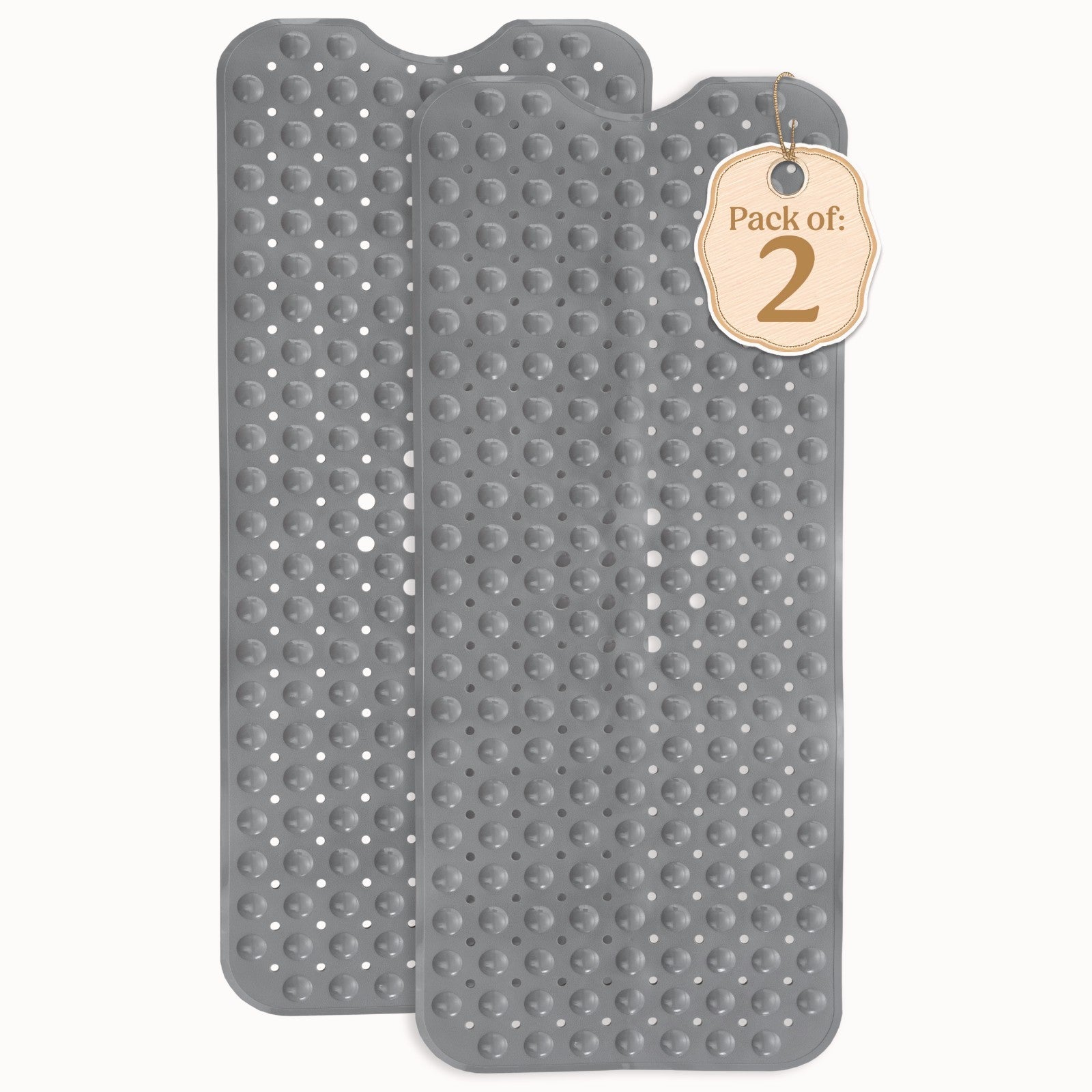 Non-Slip Bath Tub Mat (40 X 16)Inch Extra Long Antibacterial Bathroom Shower Mat