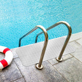 39.4 In. X 15.8 In. Non-Slip Shower Mat in Transparent White Bpa-Free Massage Anti-Bacterial with Suction Cups Washable