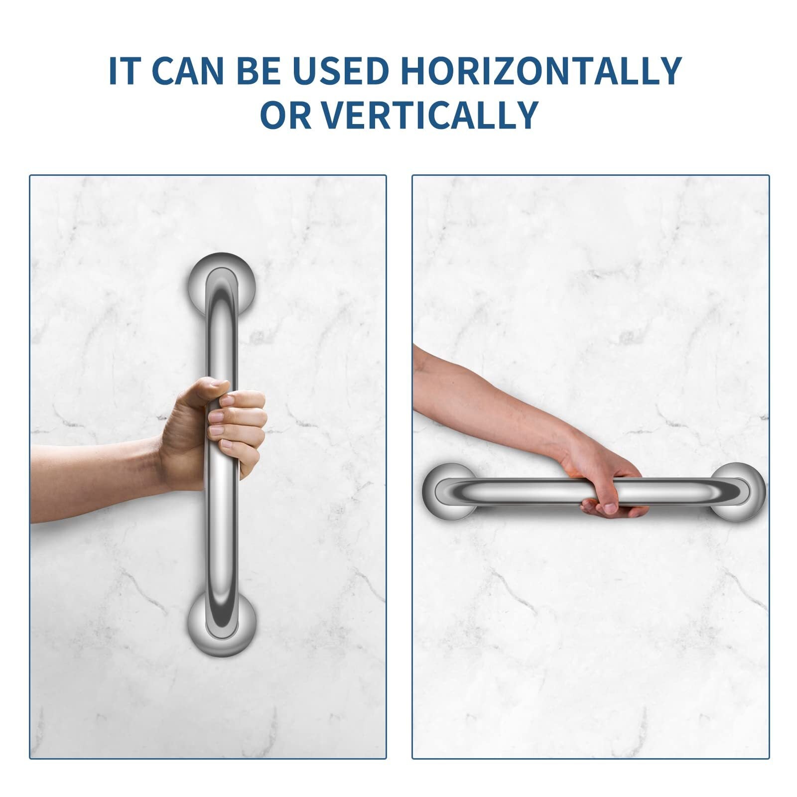 Shower Grab Bar 2 Pack,Stainless Steel Bathroom Grab Bar Shower Bath Handle G...