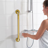 Gold Shower Grab Bar 24 Inch, Stainless Steel Anti-Slip Bathroom Grab Bar W/K...