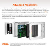 Push Wrist Blood Pressure Monitor, Digital Bluetooth Blood Pressure Machine with Large Display and Portable Carrying Case for at Home and Travel Use