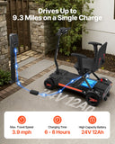 VEVOR 4-Wheel Electric Mobility Scooter Auto Folding Scooter with Remote Control