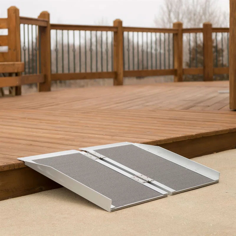 Folding Mobility Wheelchair Scooter Ramp Portable Aluminum