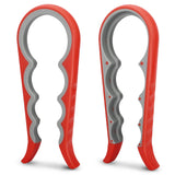 2Pcs Easy Grip Jar Openers, Non-Slip Bottle Openers for Seniors with Arthritis & Weak Hands