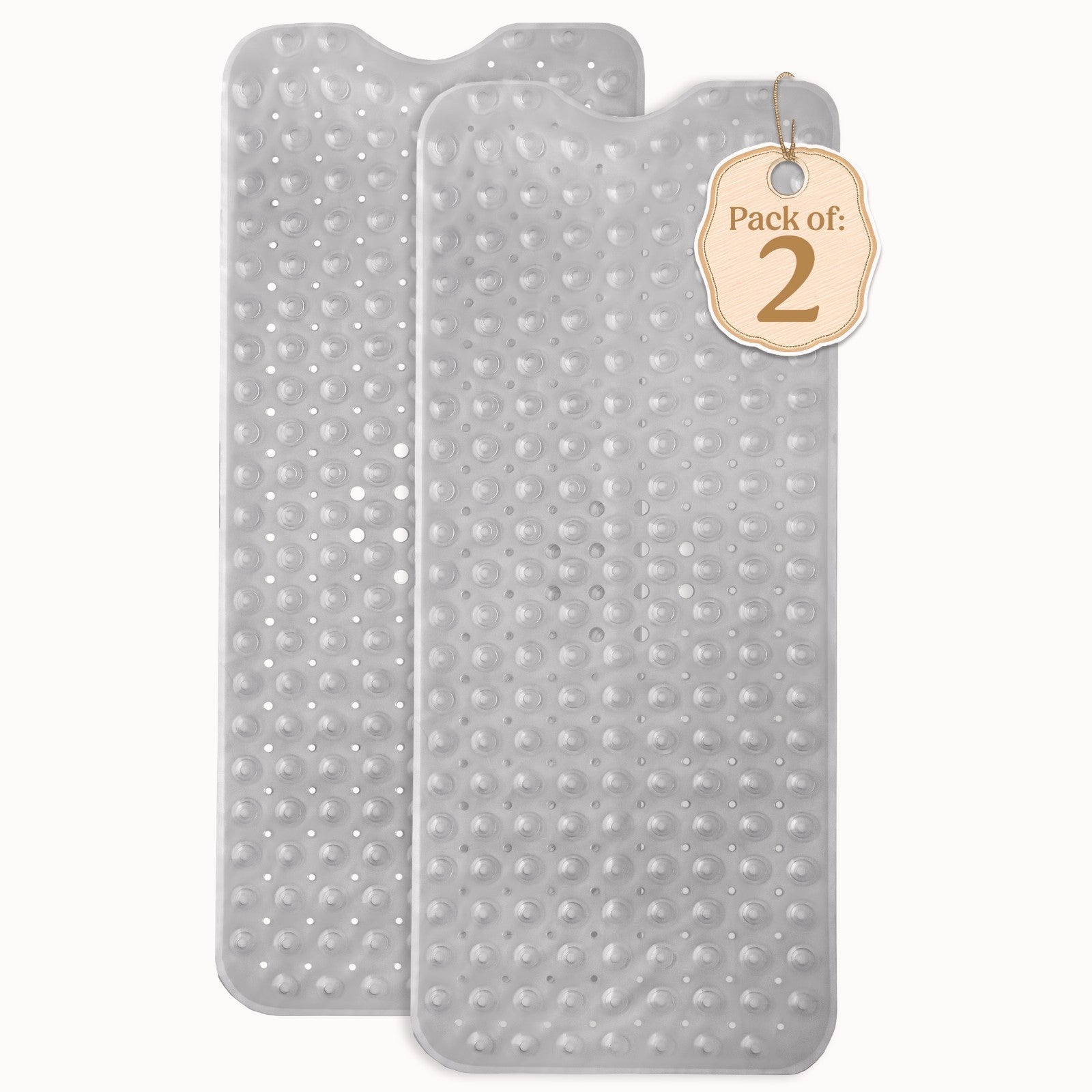 Non-Slip Bath Tub Mat (40 X 16)Inch Extra Long Antibacterial Bathroom Shower Mat